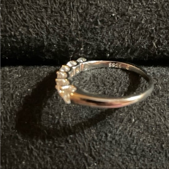 Classic 6 Stone Certified 1 Carat White Moissanite Diamond Band - Picture 9 of 9